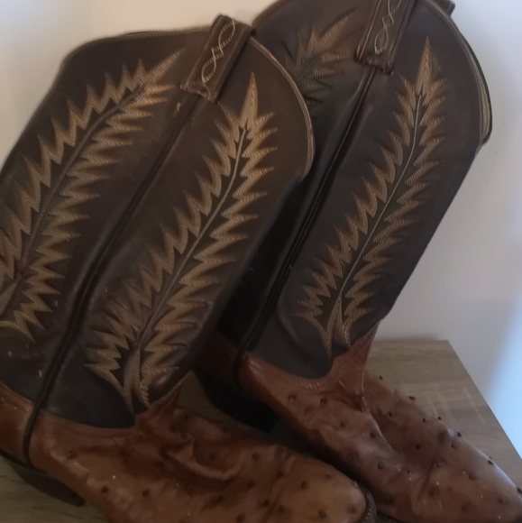 Vintage ostrich boots - Picture 1 of 1